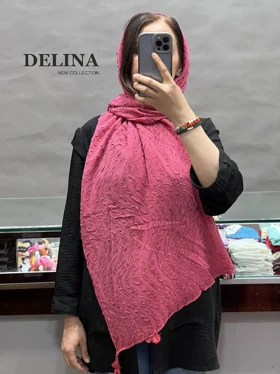 شال پلیسه نخی موجی