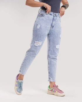 مام استایل زنانه آبی(6016B)