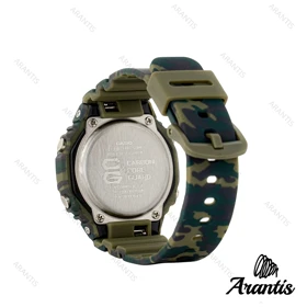 ساعت جیشاک زنانه GMA-S2100 سبز چریکی w-4046