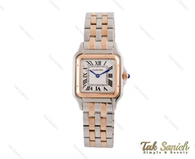 ساعت مچی کارتیر پنتر زنانه دورنگ رزگلد مدیوم Cartier-3190-L
