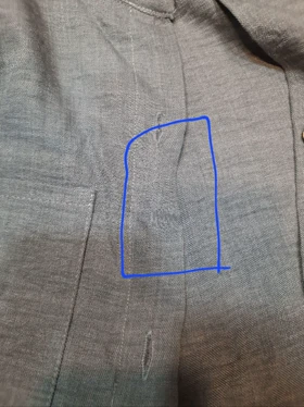 مانتو شومیزی دلا ( دارای ایراد جزئی )