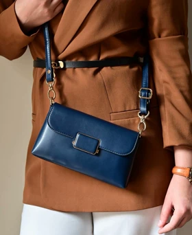 کیف دوشی زنانه بنو BENO مدل الانا کد 4960 (سرمه ای)