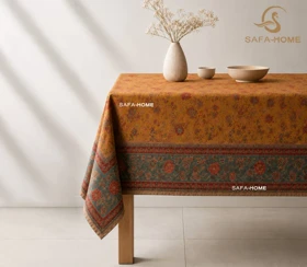 سفره رومیزی مخمل ترک 1.5*3 متر طرح سنتی