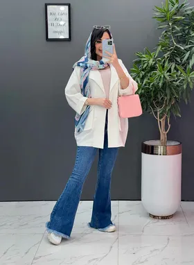 مانتو مازراتی پانچ جیب پاکتی