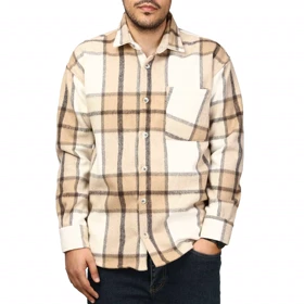 پیراهن پشمی ضخیم مردانه مدل 6203867