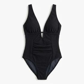 مایو یک‌تکه زنانه CUPSHE مدل Plunging Neck Textured One Piece