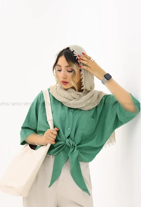 شومیز گره‌ای nrکد1002599
