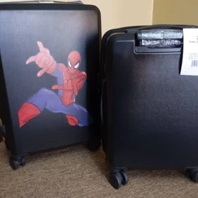 چمدان کودک مرد عنکبوتی سایز 24 رنگ مشکی