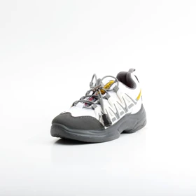 کفش اسپرت پسرانه دخترانه پرسان مدل سالومون (طوسی - سفید)