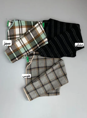 کت چهارخونه پشمی کد 3132