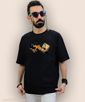 تیشرت لش مردانه و زنانه اصیل ایرانی طرح نقشه ایران در زمان کوروش بزرگ