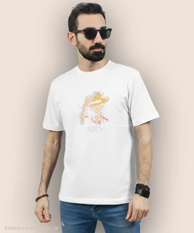 تیشرت مردانه و زنانه طرح وان پیس شخصیت لوفی کد 905