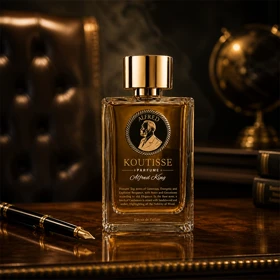 عطر ادکلن Koutisse Alfred King Pharaoh 120 میل مردانه ادو پرفیوم چوبی ادویه‌ای