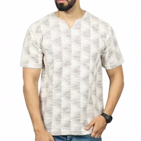 تیشرت یقه کوبایی TAN KOOK مدل 26211956