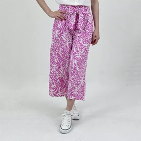 شلوار لینن زنانه طرحدار