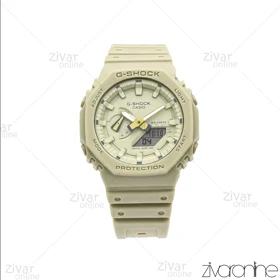 ساعت جی شاک GA-2100 مردانه چند ضلعی کرمی 105830