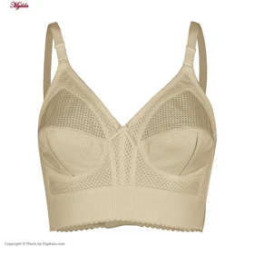 سوتین زنانه سه تیکه زنبوری مدل بدون فنر کرم لین کد 4680-412