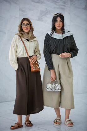 مانتو خطی ژاکارد پری