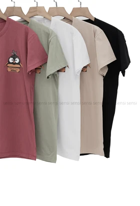 تیشرت جغد چاپی