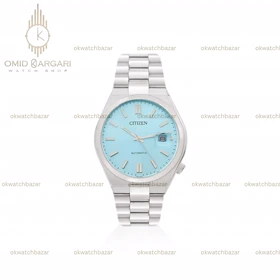 ساعت مچی سیتیزن سویوسا اتوماتیک بند سیلور صفحه تیفانی Citizen Tsuyosa