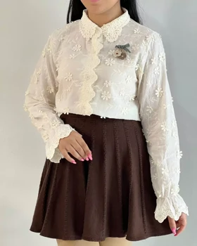 شومیز تمام خامه دوزی اور..جینال کد 5505