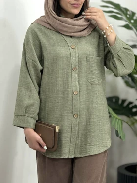 مانتو جلو دکمه پروا