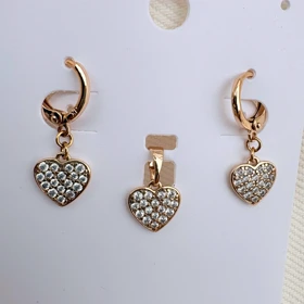 نیم ست قلب ژوپینگ قفل کلیپسی بدون زنجیر