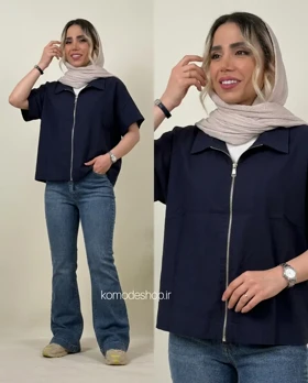 وست لینن زنانه مدل ارغوان (سرمه ای)
