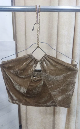 تاپ مجلسی دخترانه مخمل