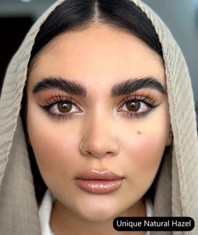 لنز رنگی سالانه یونیک Unique (Natural Hazel)