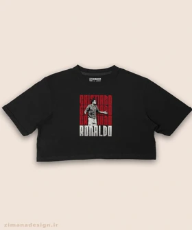 کراپ زنانه طرح کریستیانو رونالدو کد 961
