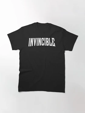 تیشرت Invincible | تیشرت شکست ناپذیر طرح Comic logo کد 121901