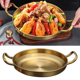 تابه سرو دسته دار گرد طلایی