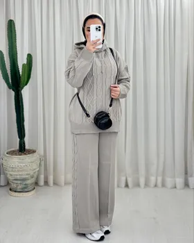 هودی و شلوار بافت