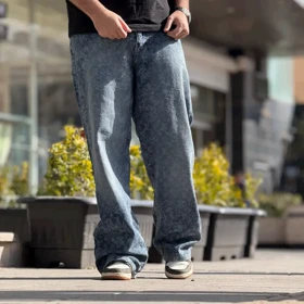 شلوار بگ 1751 کاستوم نقش برجسته LV