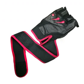 دستکش مردانه بدنسازی NIKE مشکی قرمز