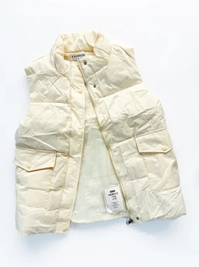 پافر زنانه شمعی جلو دکمه