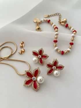 ست میناکاری گل ژوپینگ