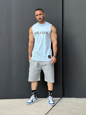 رکابی ورزشی حلقهای JORDAN آبی کمرنگ