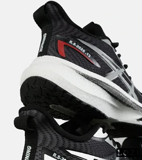 کفش کتانی مردانه مشکی سفید ASICS GEL-KAYANO 30