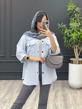 مانتو شومیزی دوجیب ریش دار