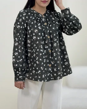 شومیز گل‌دار هستی مخمل