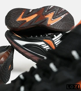 کفش کتانی ساق‌دار مشکی نارنجی سفید Reebok Shaq Attaq