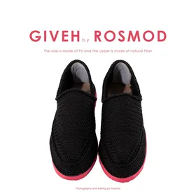 گیوه مشکی/قرمز - Giveh Blk/Red
