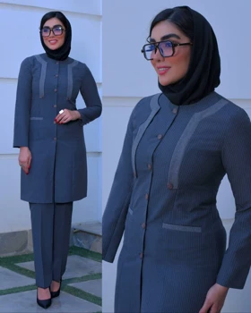 مانتو شلوار شاینا مدل دنیز کد 2879