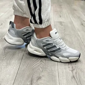 کتانی آدیداس ست مردانه زنانه اسپرت مدل climacool vento رنگ طوسی سفید