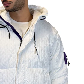 کاپشن کلاهدار طرح لوزی MB3639