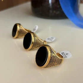 انگشتر استیل رنگ ثابت مردانه کد tw10018