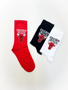 جوراب ساق بلند طرح شیکاگو بولز CHICAGO BULLS یونیسکس