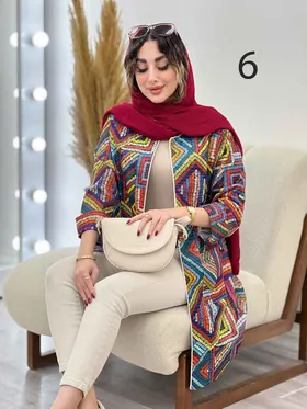 مانتو طرح دار سلنا